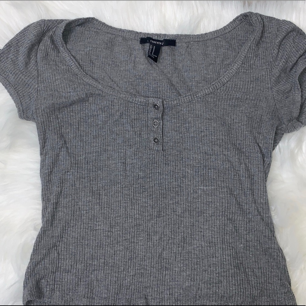 Forever 22 Medium Grey Shirt